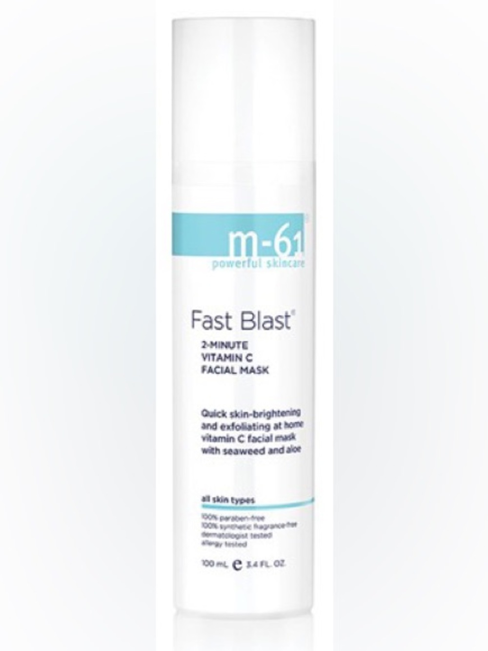 m-61 Fast Blast 2-Minute Vitamin C Facial Mask – White